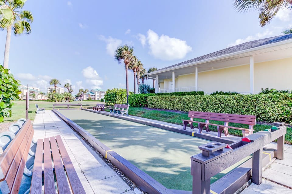Bacce ball court.