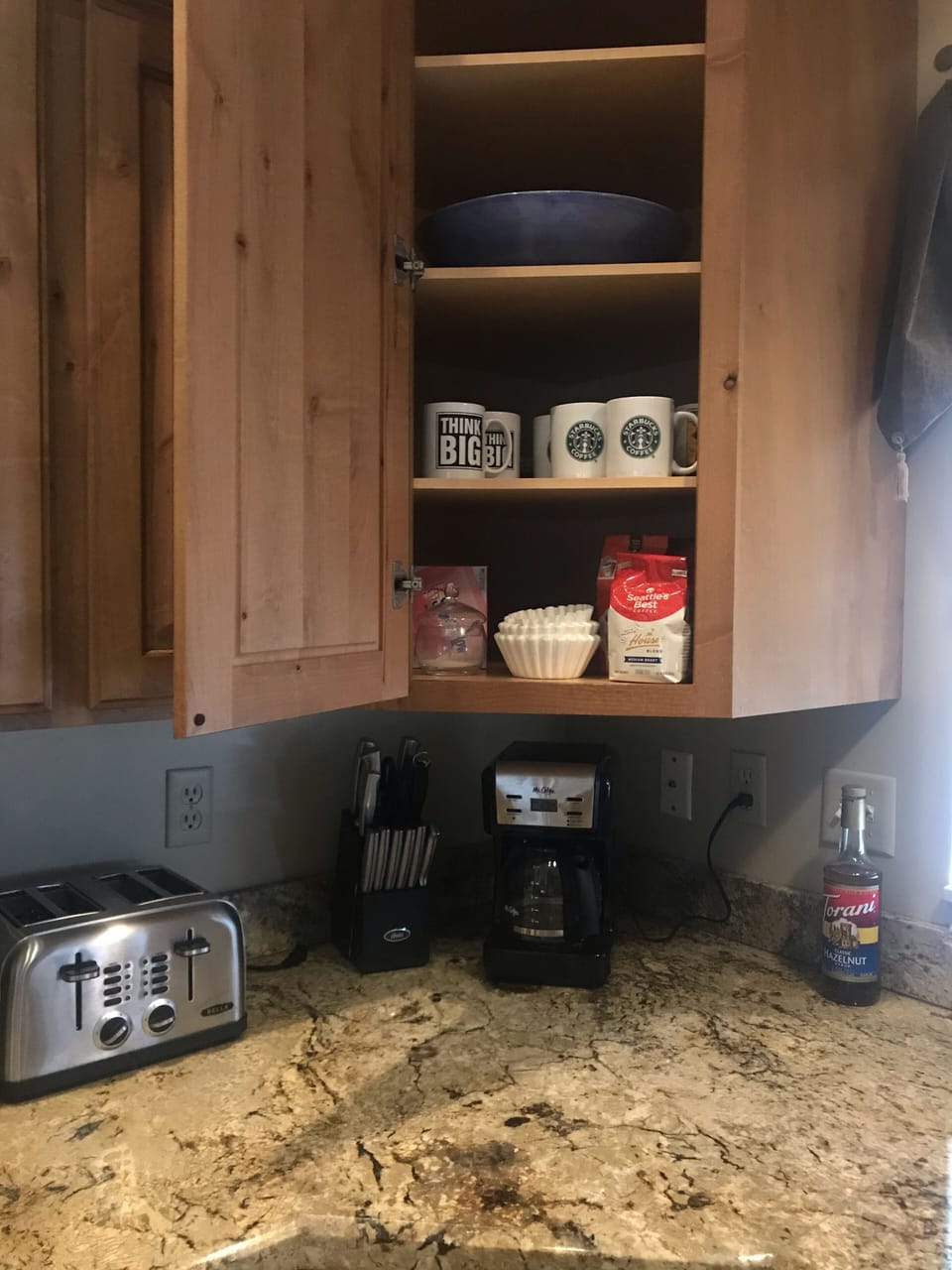 Kitchen with Coffee & Toaster