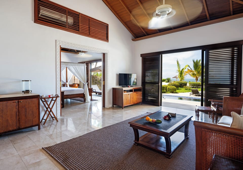 Luxury Ocean Front Pool Villa | 1 bedroom, minibar, in-room safe, desk