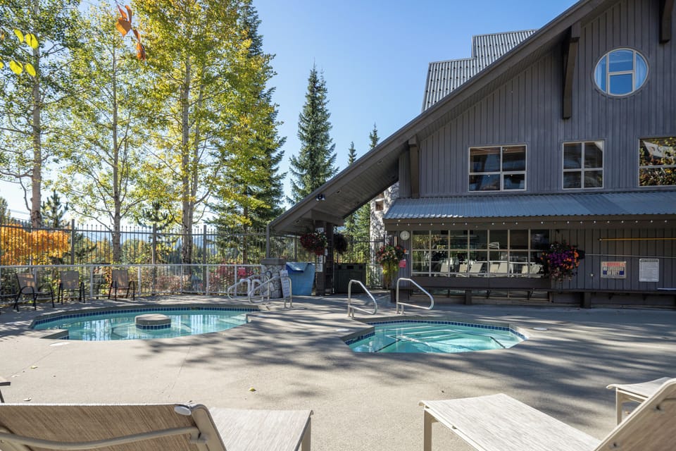 Enjoy two outdoor hot tubs!