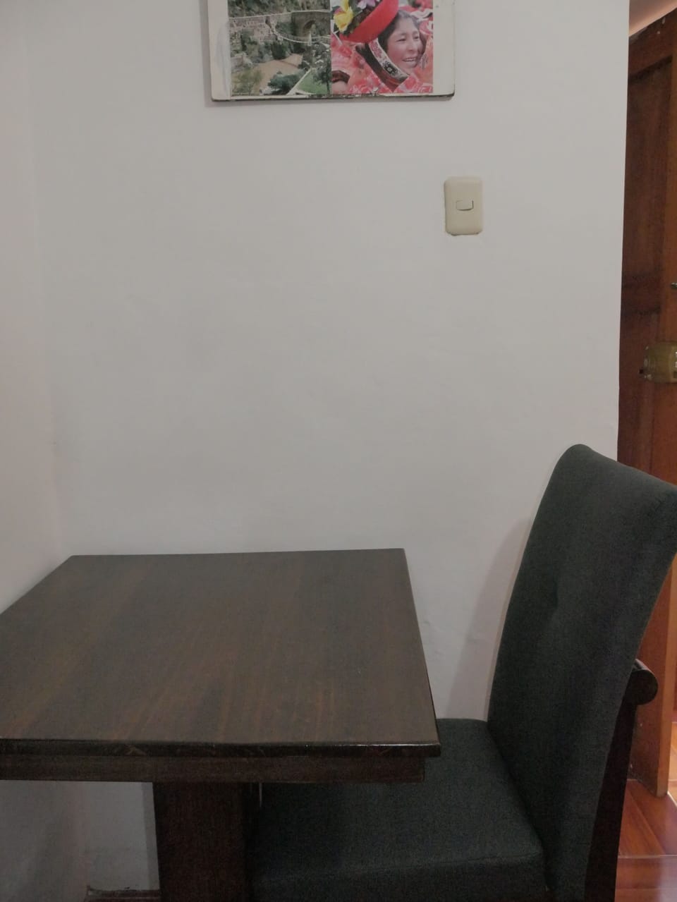 Fridge, microwave, stovetop, cookware/dishes/utensils