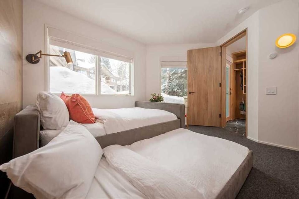 Lower Level Bunk and Queen Bedroom with Twin Trundle Bed