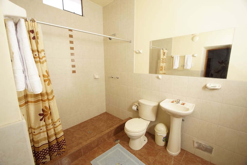 Standard Double Room | Bathroom | Shower, towels