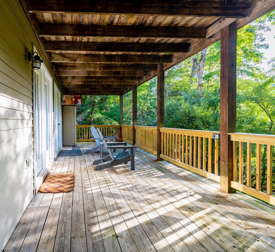 Lower level deck is the perfect place to relax