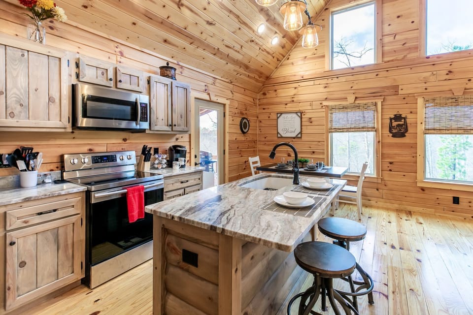 Fully stocked kitchen