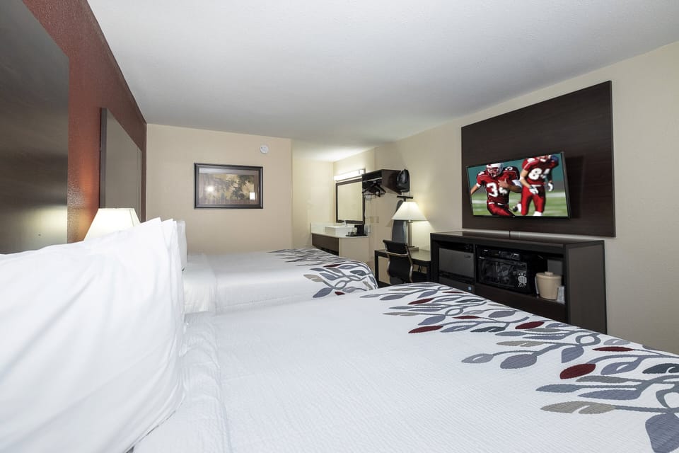 Superior Room, 2 Queen Beds (Smoke Free) | Desk, blackout drapes, iron/ironing board, free cribs/infant beds