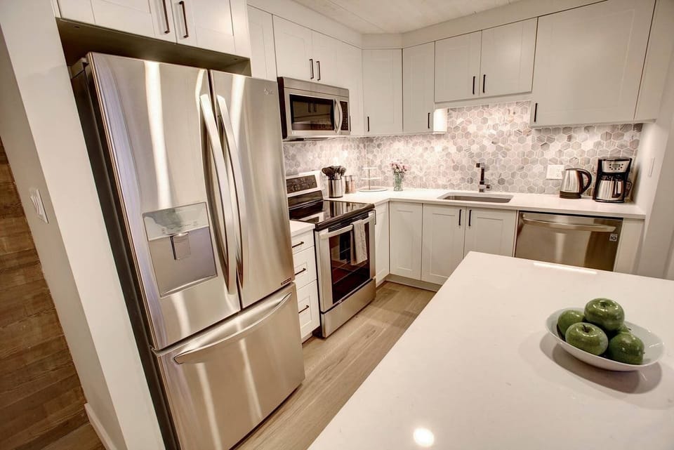 Fully renovated kitchen with all of the creature comforts of home