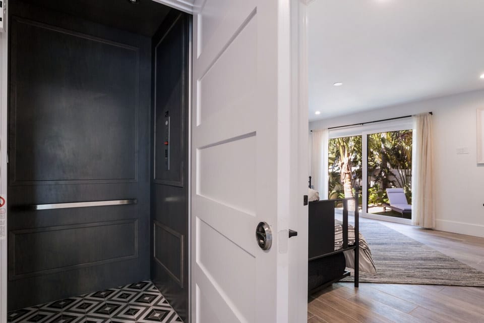 Inside of custom elevator