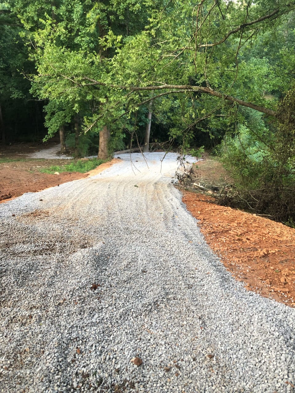Lower driveway, 4-WHEEL-DRIVE and  walking ONLY for now. You could get stuck.