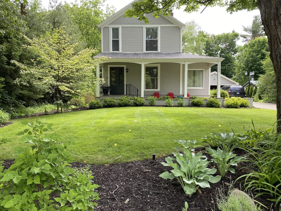 Lush landscaping offers privacy for your group to enjoy time together 