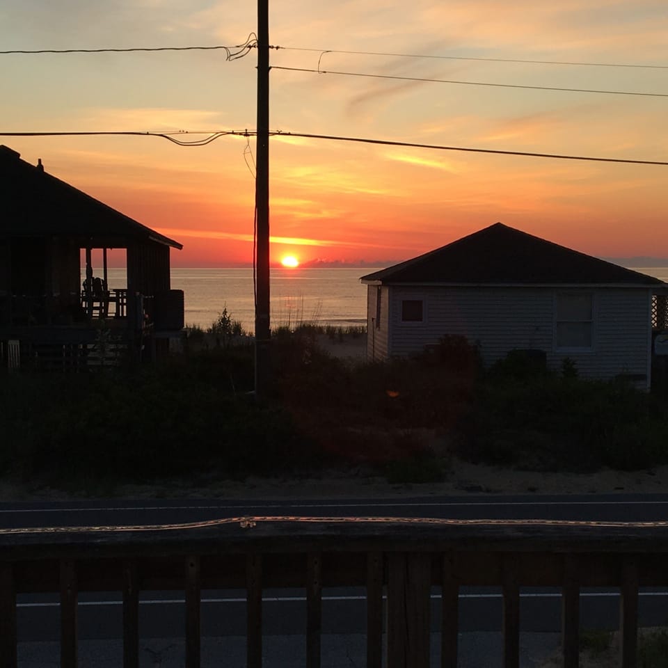 Front deck sunrise view. 
