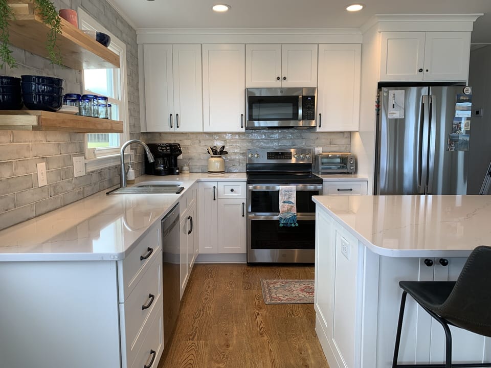 All new appliances, coffee pot and Keurig. 