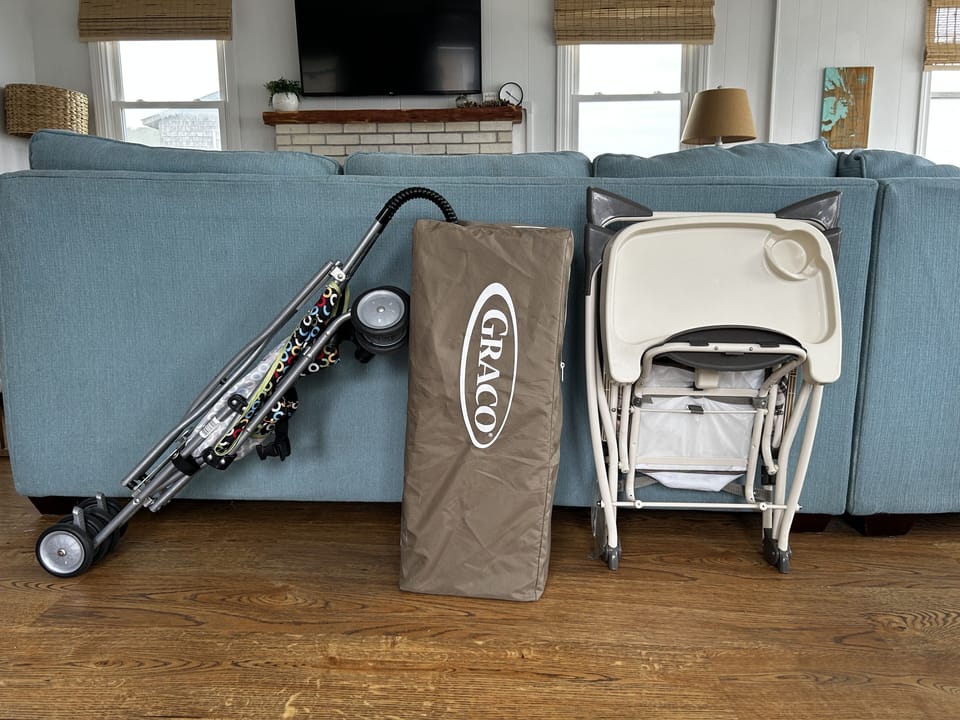 Lightweight stroller, pack-n-play and high chair provided for guests if needed.