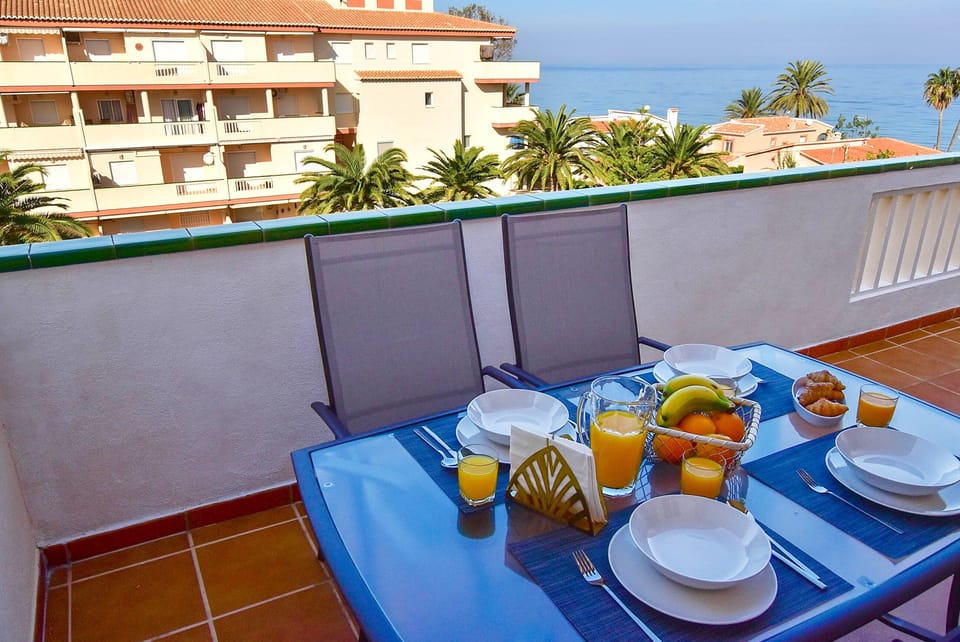 Perhaps a leisurely breakfast alfresco on the balcony with the sea as back drop.