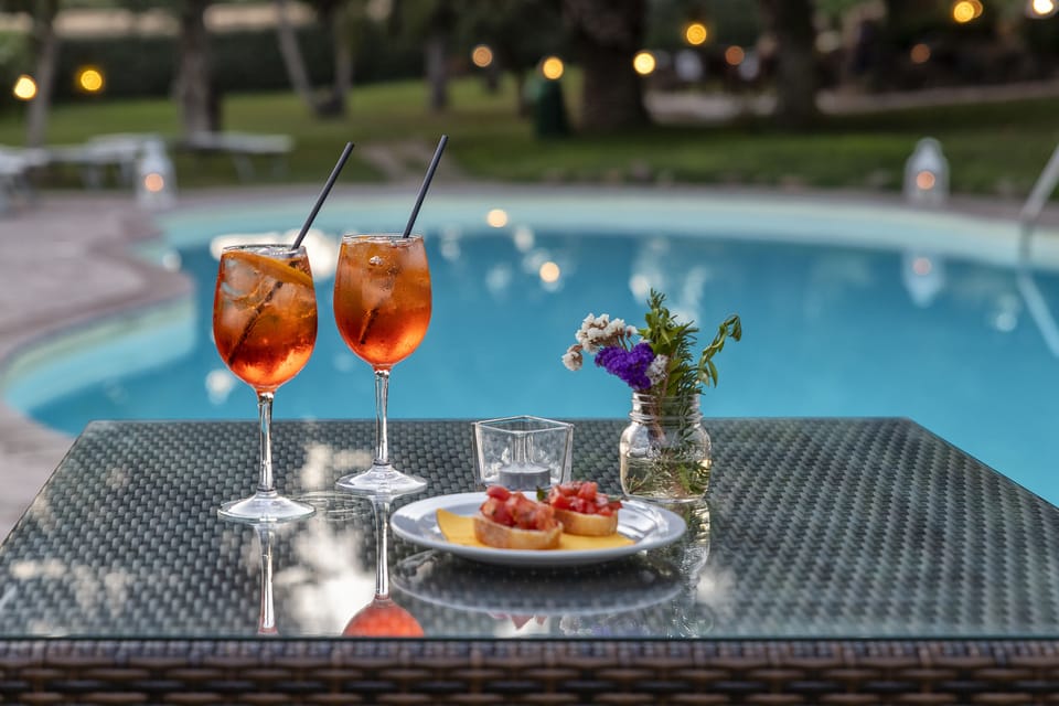 Breakfast, lunch, dinner served; Mediterranean cuisine, pool views 