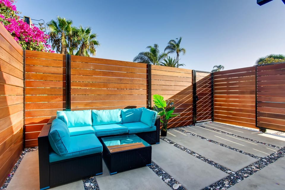 PRIVATE PATIO AREA. YOU CAN OPEN OR CLOSE YOUR ENTIRE LIVING SPACE.