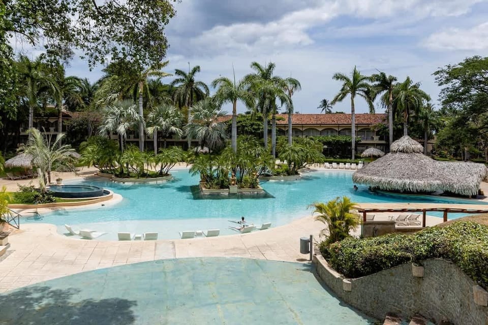 Amazing 10,000 SF free form pool at the Diria resort