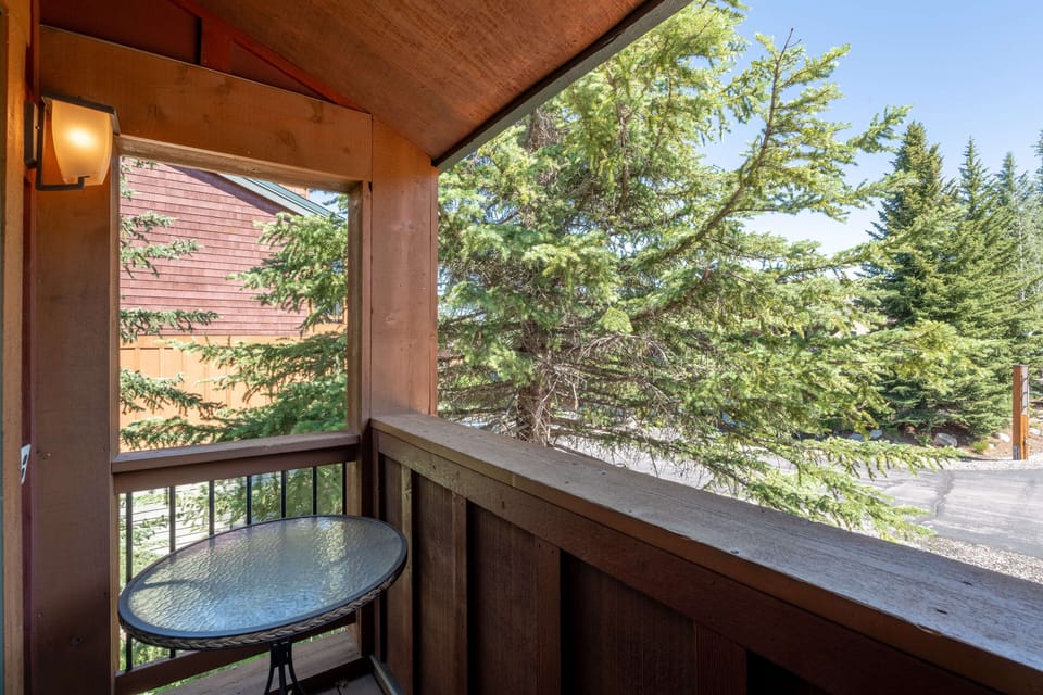 Summertime on the front deck off the living room
