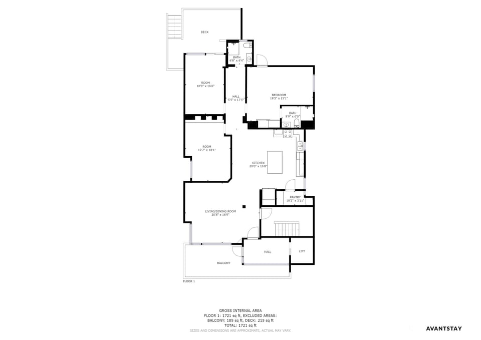 Floor plan of Balboa II.