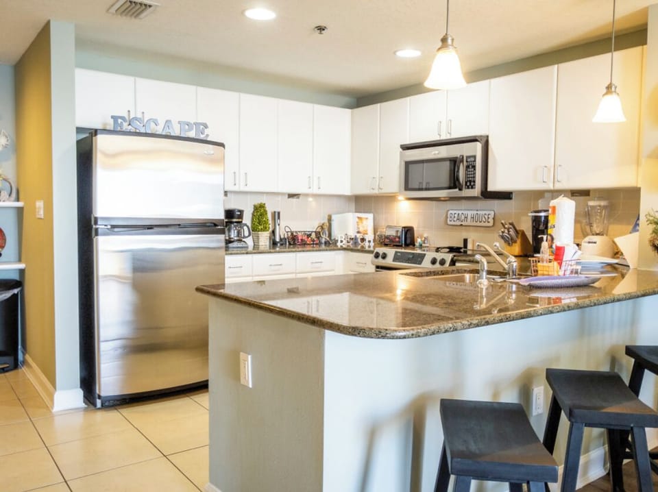 Fully stocked kitchen 