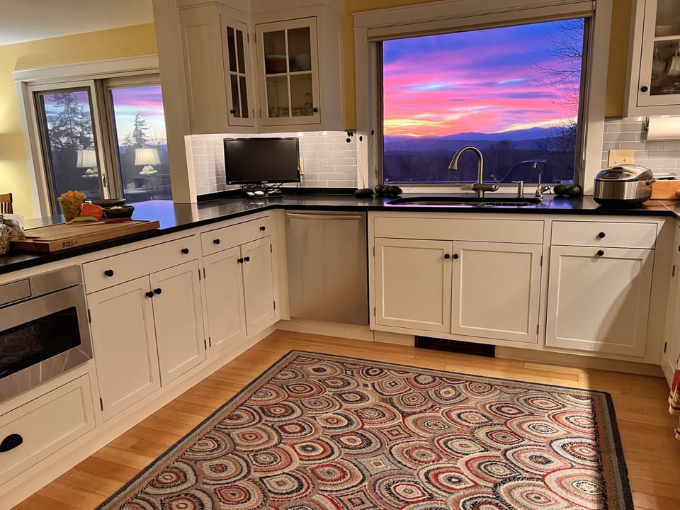 kitchen with a view