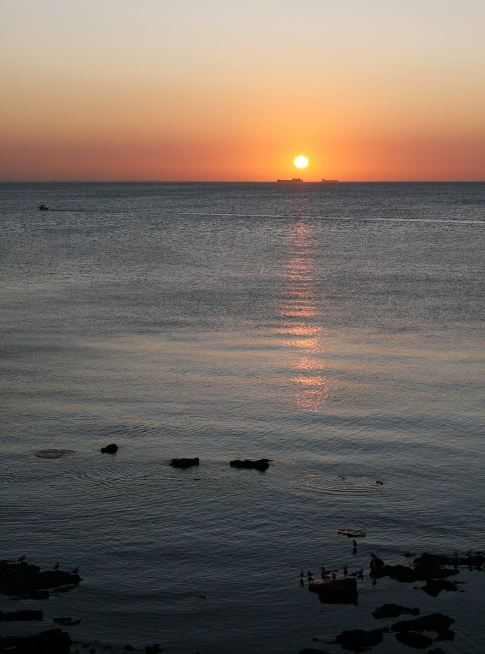 Sunset from beach nearby