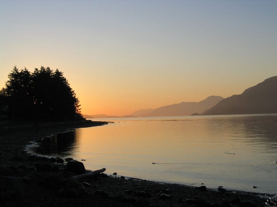 Sunrise, viewed from deck