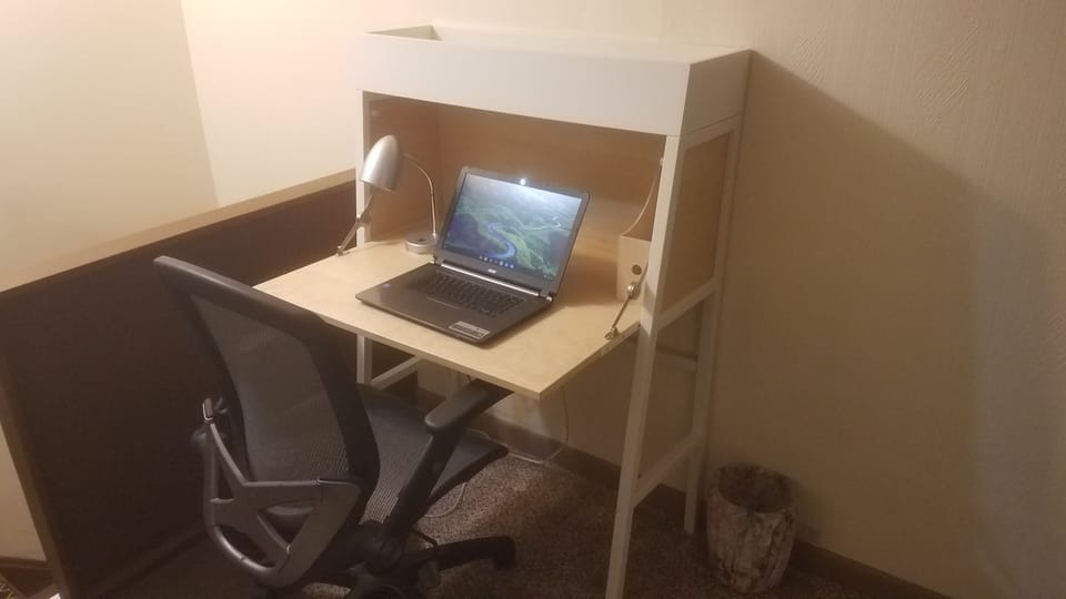 Work desk...if you really have to work.  (Laptop not included)