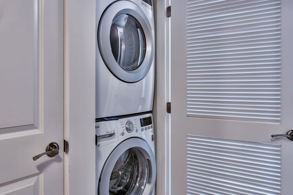 New high efficiency washer/dryer installed.