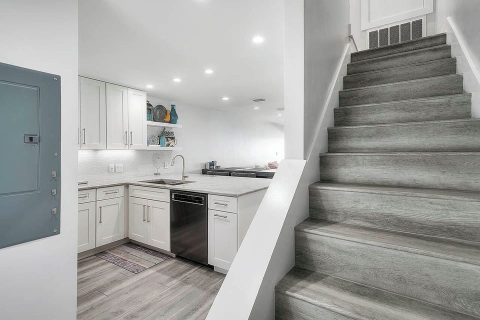 Into the Blue - Miramar Beach - Kitchen & Stairway