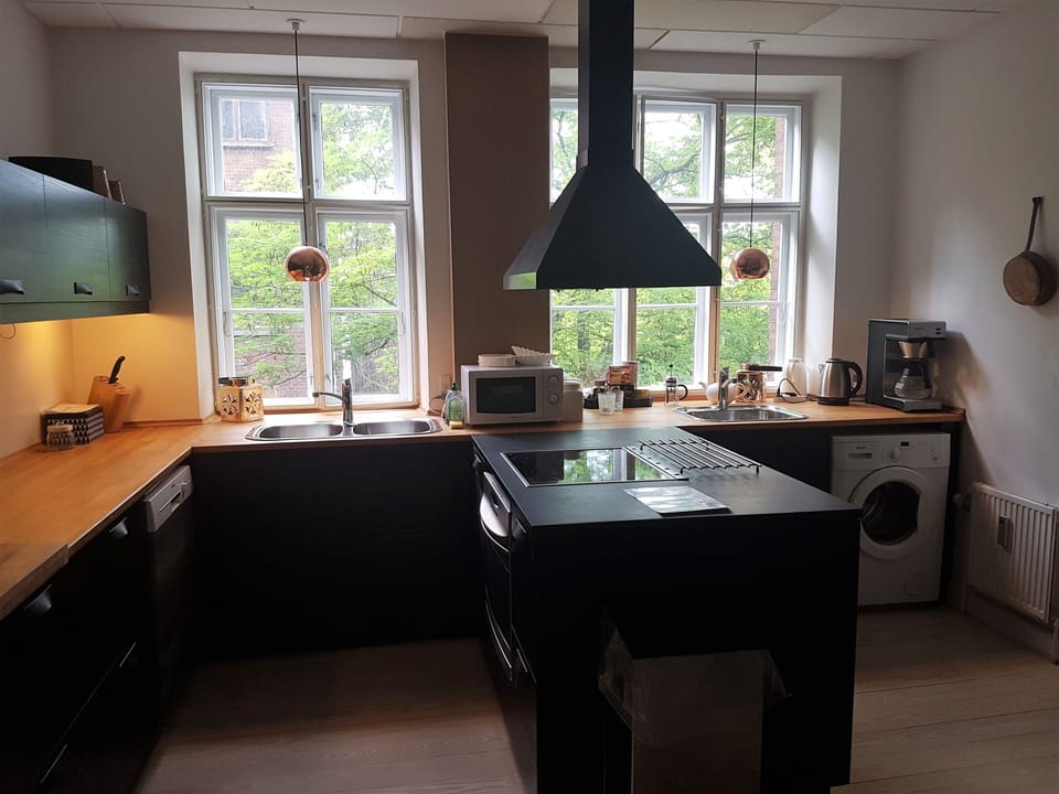 Classic Apartment, 3 Bedrooms, 2 Bathrooms | Private kitchen | Fridge, microwave, oven, stovetop