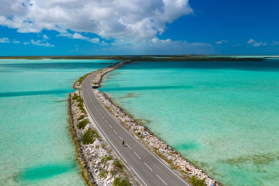 The causeway to Middle Caicos