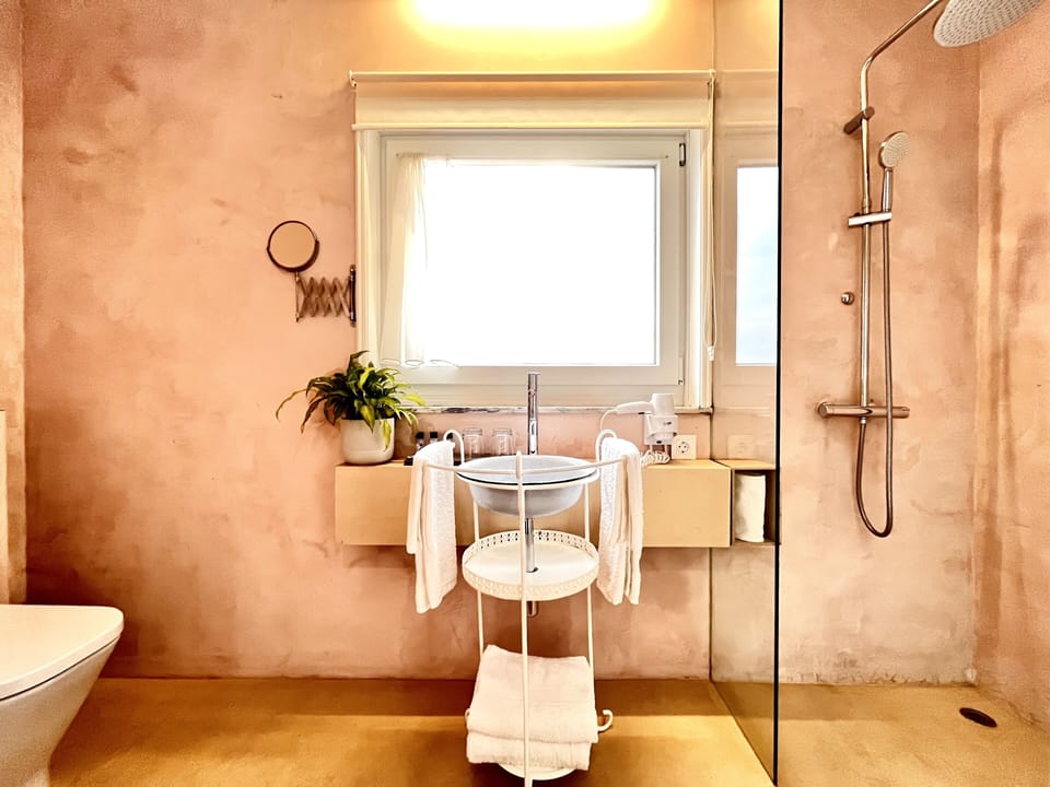 Deluxe Room | Bathroom | Shower, rainfall showerhead, free toiletries, hair dryer
