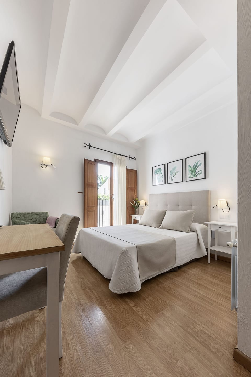 Basic Double Room, City View | Premium bedding, memory foam beds, desk, laptop workspace