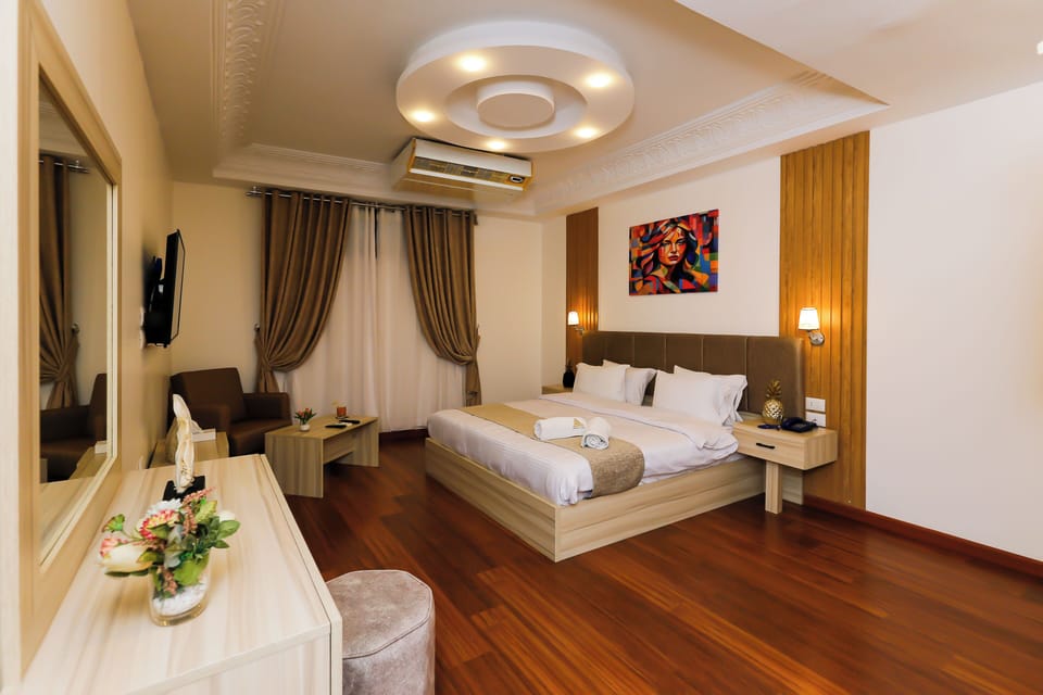 Economy Double Room, No Windows | Minibar, in-room safe, desk, soundproofing