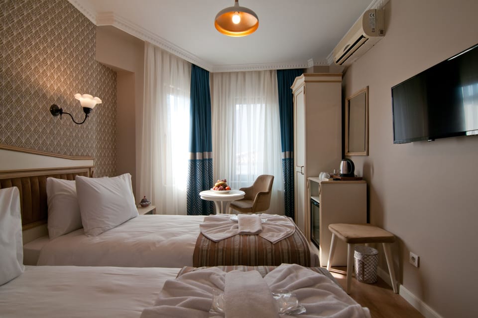 Premium bedding, minibar, in-room safe, desk