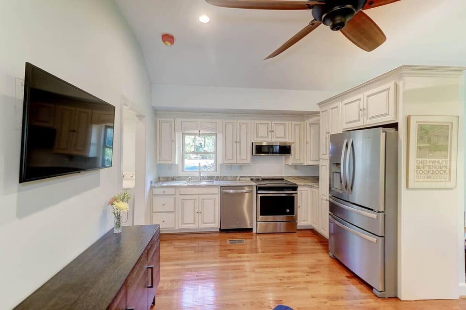 Kitchen view from living area