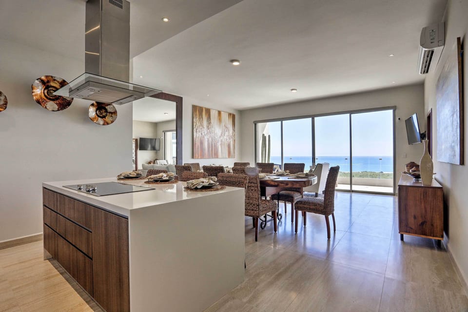 Make meals with a view in the modern kitchen.