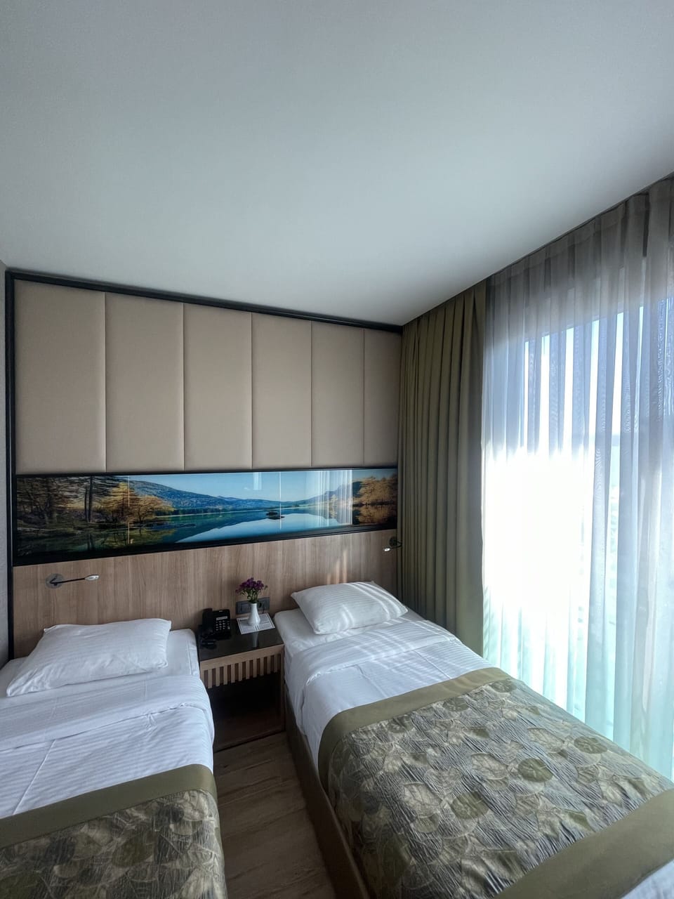 Standard Twin Room | Minibar, in-room safe, desk, laptop workspace