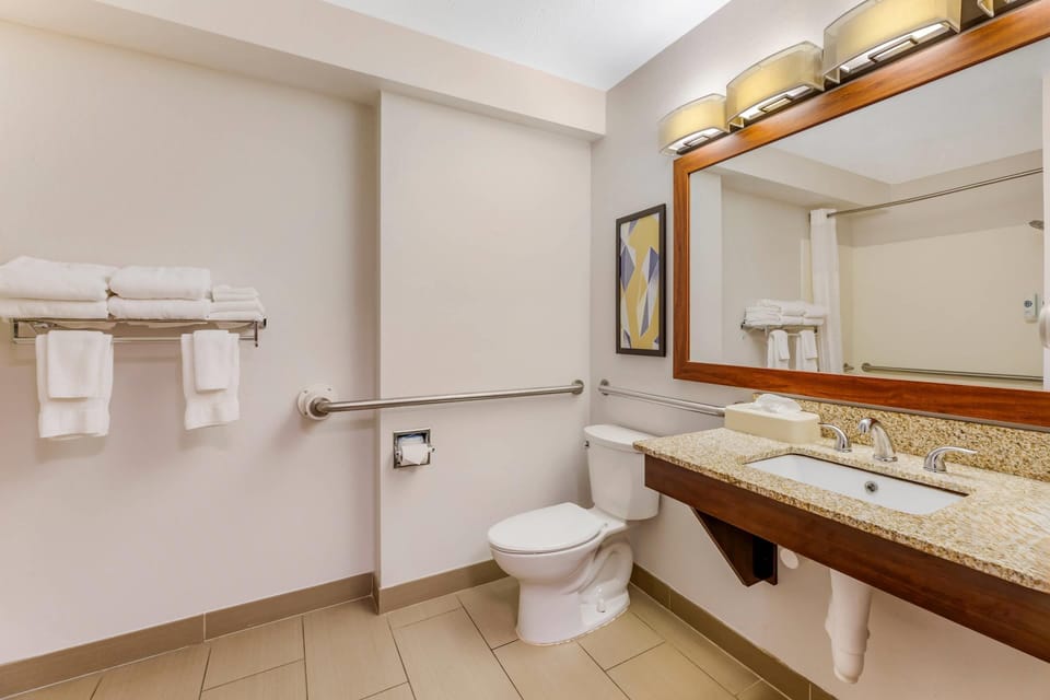 Room, 2 Queen Beds, Accessible, Non Smoking | In-room safe, desk, blackout drapes, iron/ironing board