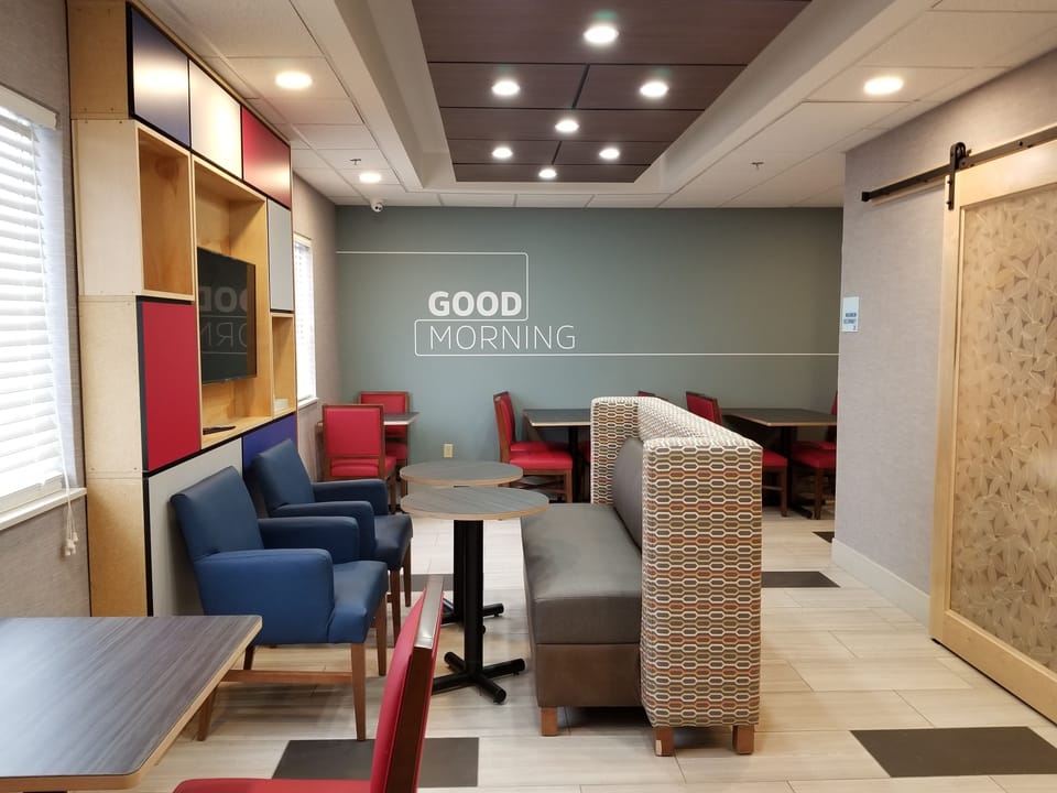 Free daily buffet breakfast