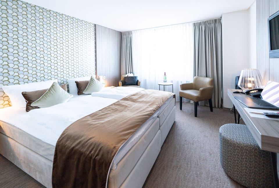 Business Double Room | Desk, iron/ironing board, free WiFi, bed sheets