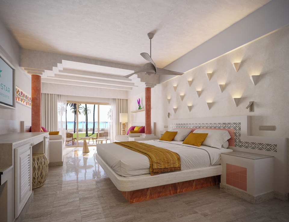 Premium bedding, down comforters, free minibar, in-room safe