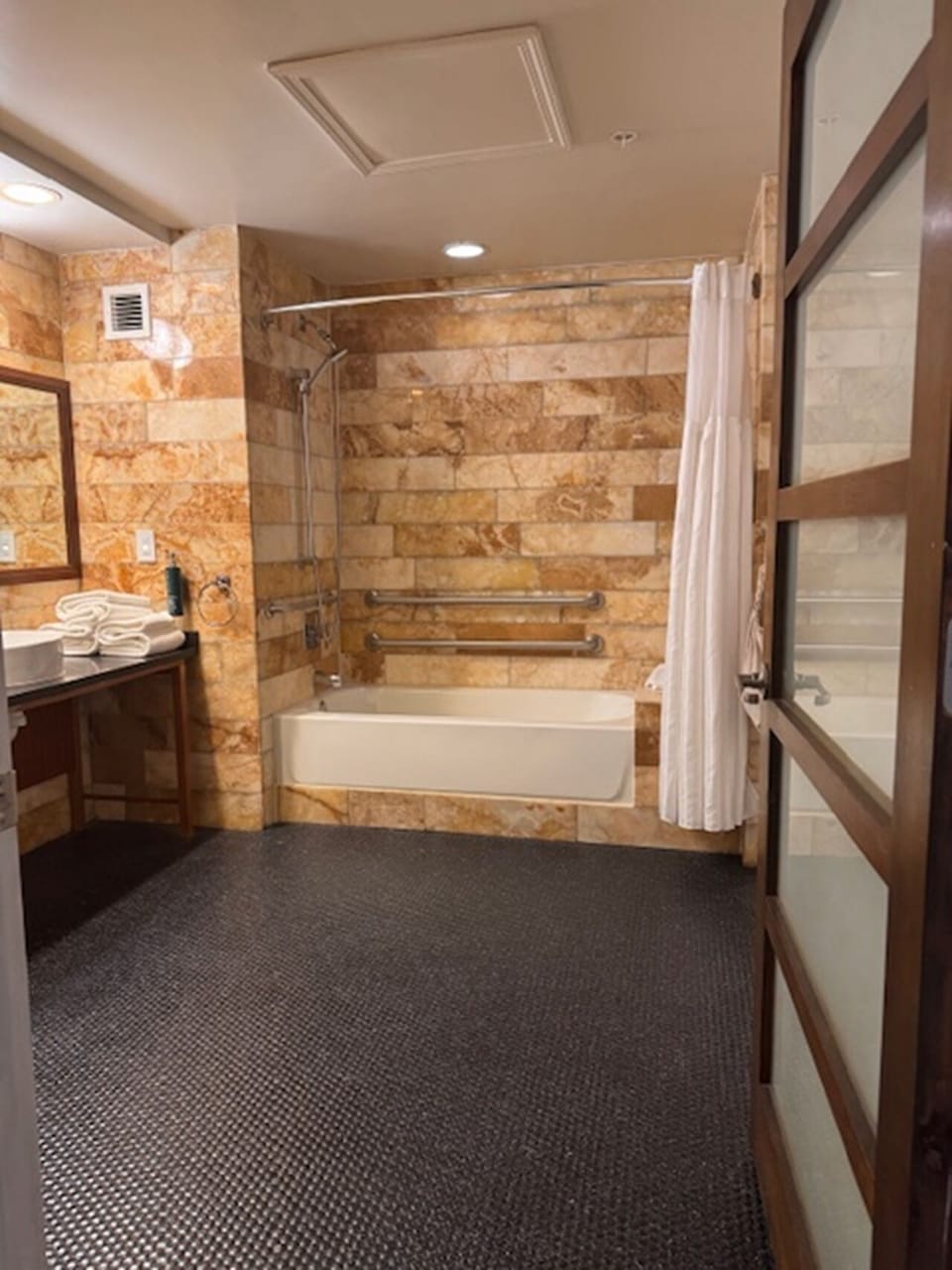 Free toiletries, hair dryer, towels, soap