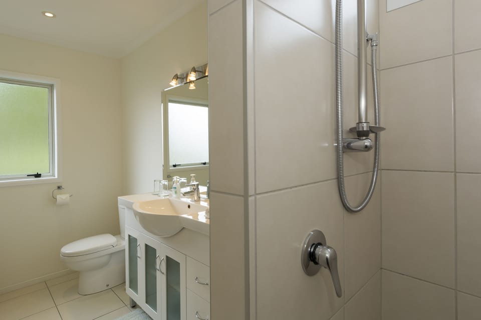 Standard Room 2, One Queen Bed, Ensuite | Bathroom shower