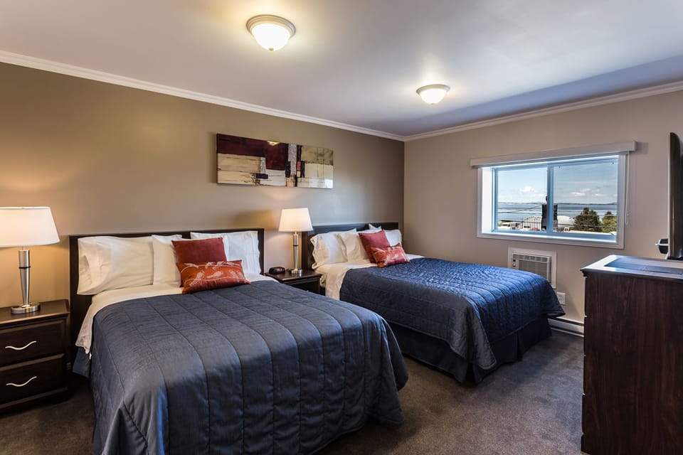 Room, 2 Double Beds | In-room safe, desk, iron/ironing board, free WiFi