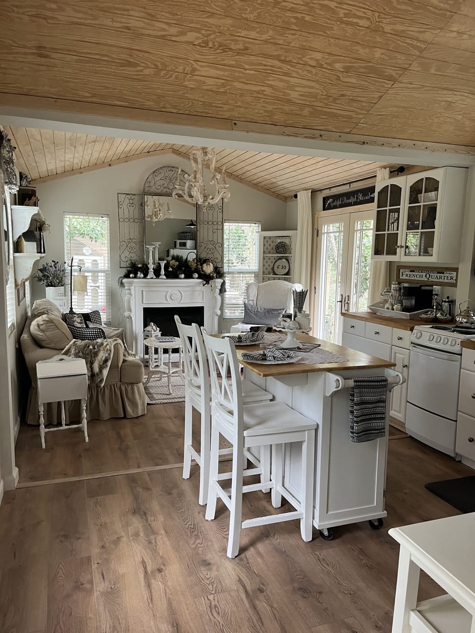 Open concept kitchen and living room