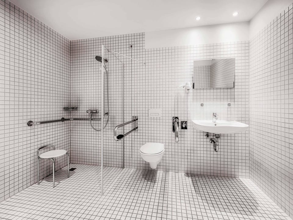 Premium Double Room | Bathroom | Shower, rainfall showerhead, hair dryer, towels