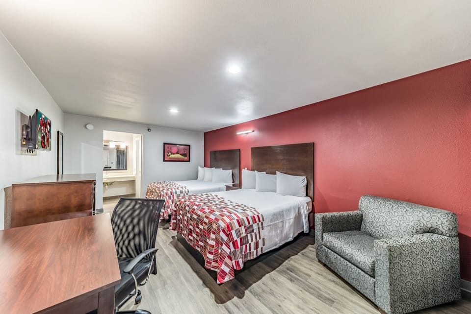 Desk, blackout drapes, free cribs/infant beds, free WiFi