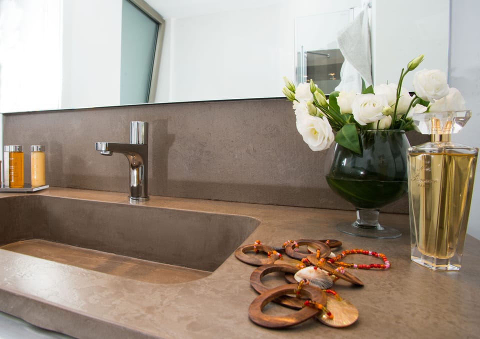 Shower, rainfall showerhead, hair dryer, bidet